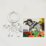 porte cle dessin personnalise cheval