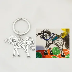 porte cle dessin personnalise cheval