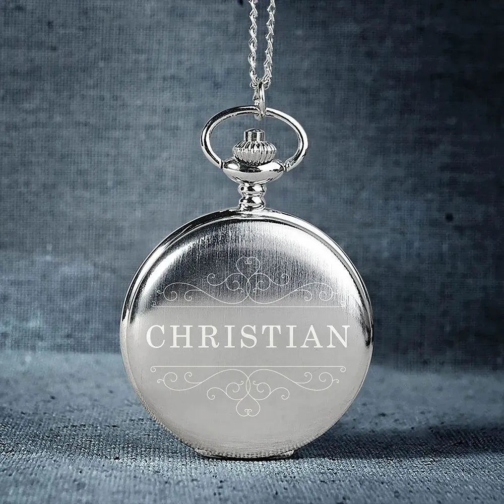 montre a gousset personnalisable prenom