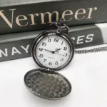 montre a gousset personnalisable noir