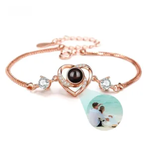 bracelet femme photo or rose