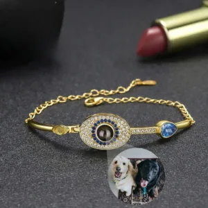 bracelet souvenir photo or