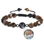 bracelet photo perle oeil de tigre bracelet personnalise 5