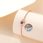Bracelet Projection de Photo Or Rose
