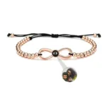 Bracelet Infini Homme Personnalisable Or Rose
