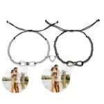 bracelet pour couple personnalise infini argent 925 bracelet personnalise 2