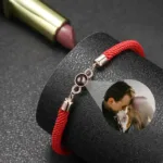 bracelet homme photo rouge et or rose bracelet personnalise 2