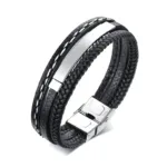 bracelet cuir homme personnalise argent 2 26adde64 635d 4aac 9ab6 fe690a658b79