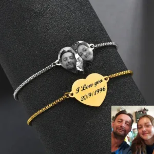 bracelet photo gravee bracelet personnalise