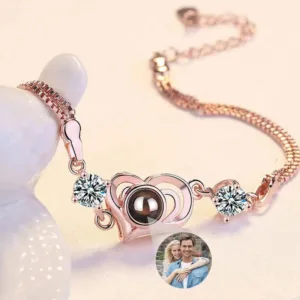 bracelet en coeur photo bracelet personnalise