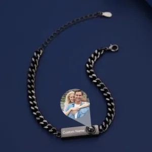 bracelet avec prenom pour homme noir bracelet personnalise