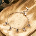 Armband mit personalisierbarem runden Foto - Image
