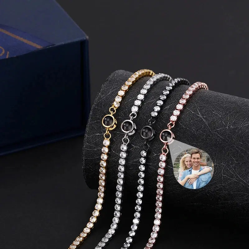 bracelet avec pierre et photo bracelet personnalise