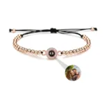 bracelet avec photo cachee or rose bracelet personnalise 3