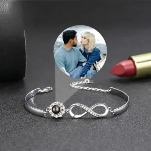 bracelet infini personnalisable pour femme argent cuivre bracelet personnalise