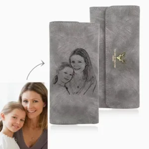 portefeuille femme personnalise photo
