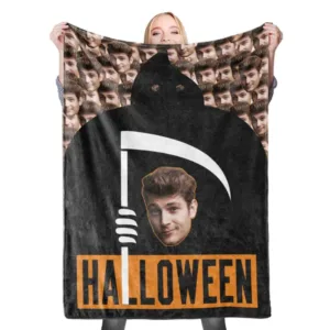 plaid personnalise adulte halloween