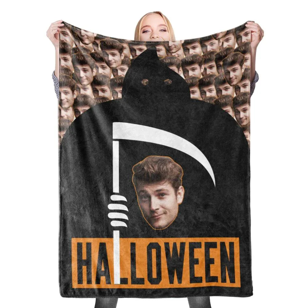 plaid personnalise adulte halloween