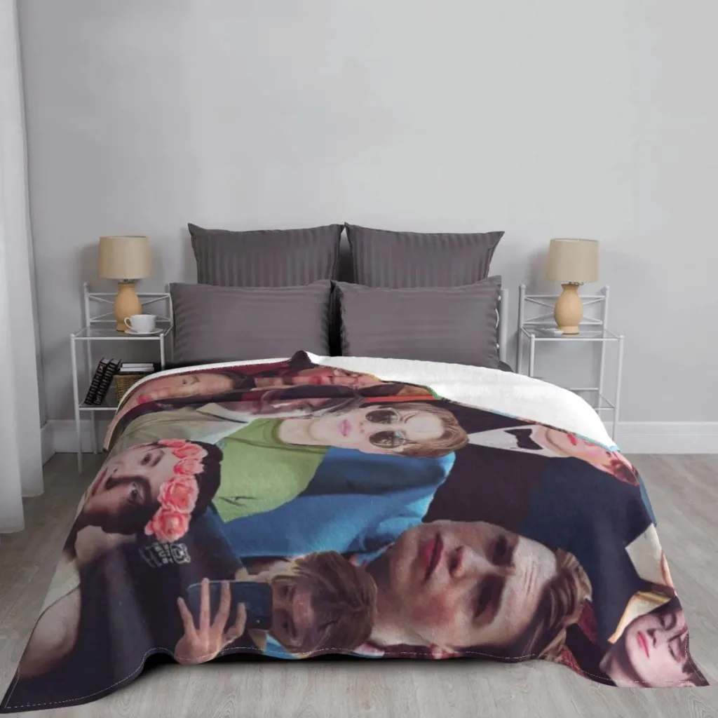 plaid personnalise photo lit