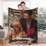 Decke mit Namen und Geburtstag - Photo 1