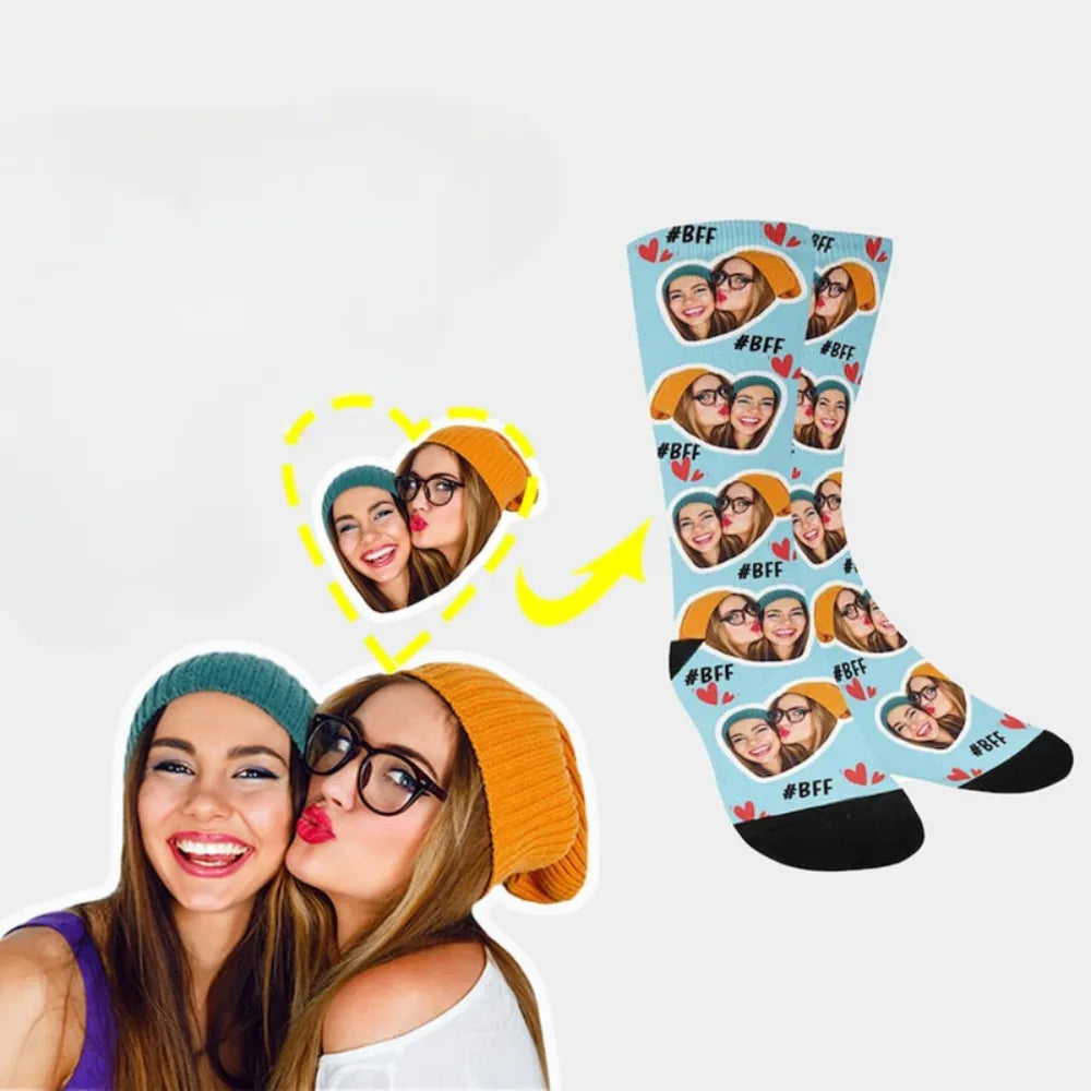chaussette photo personnalise