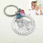 porte cles photo personnalise noir et blanc porte cles 2