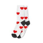 chaussette visage blanc