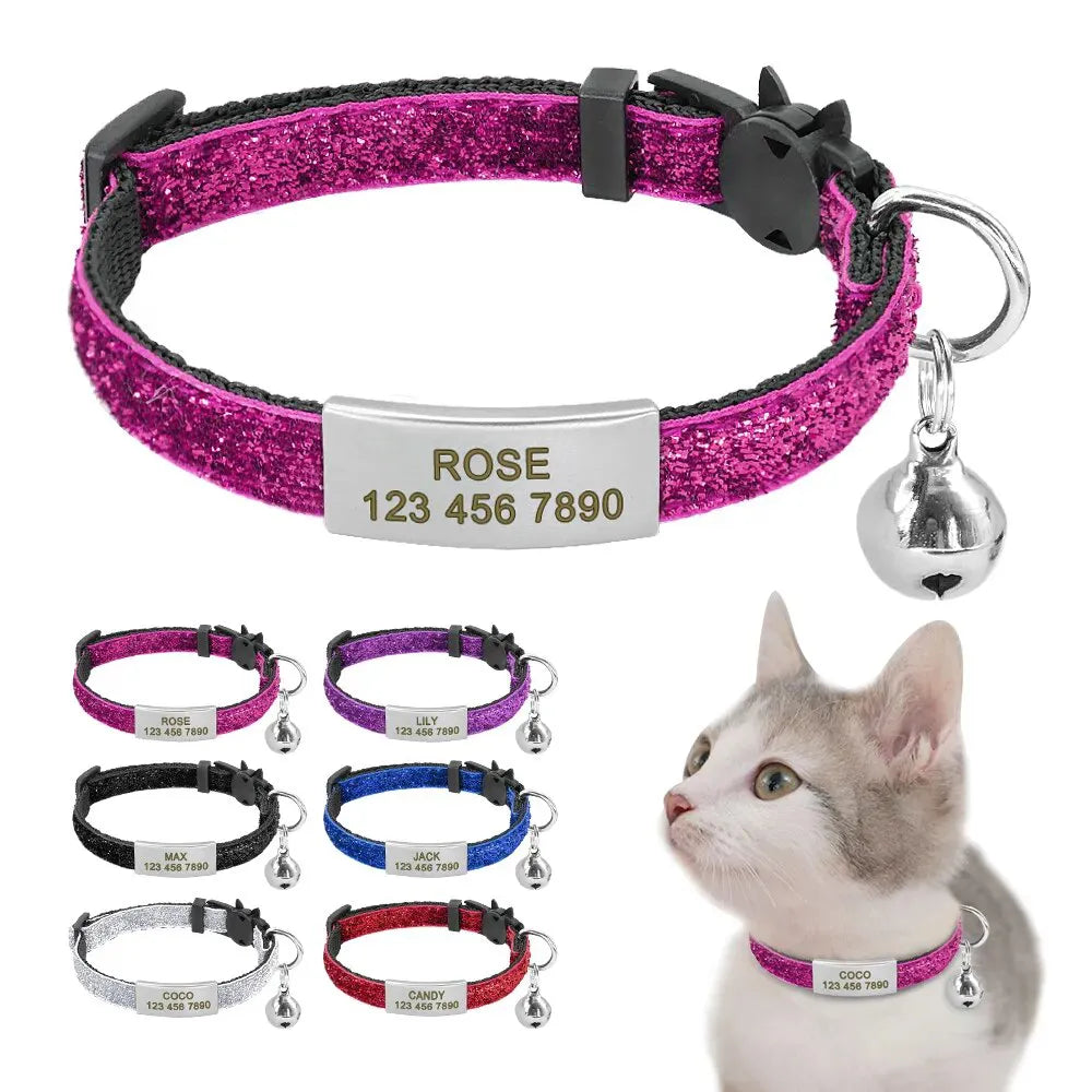 collier chat personnalisable anti etranglement