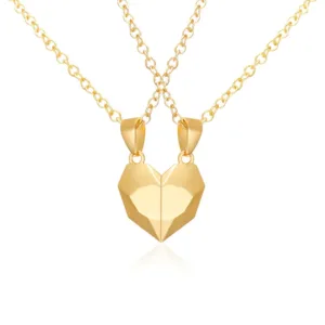 Collier assorti couple coeur
