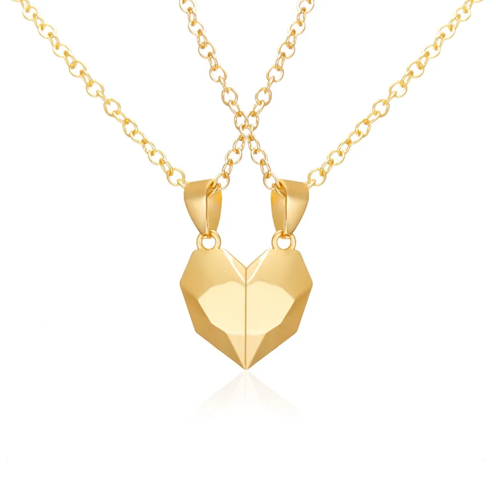 Collier assorti couple coeur