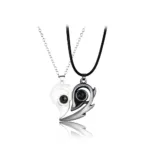 collier pour couple argent