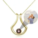 collier avec projection photo or collier personnalise 2
