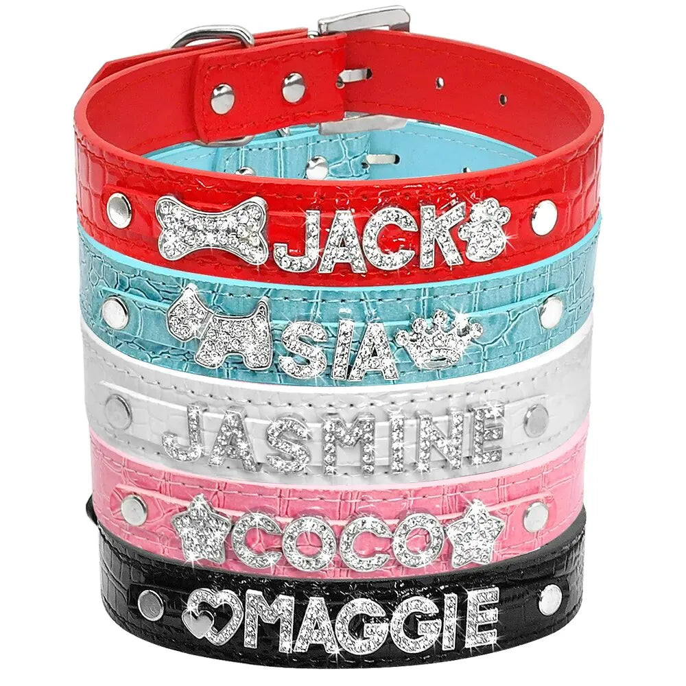 collier chat strass personnalisable
