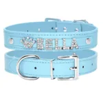 Halskette mit personalisierbarem Katzenanhänger mit Strass - Image