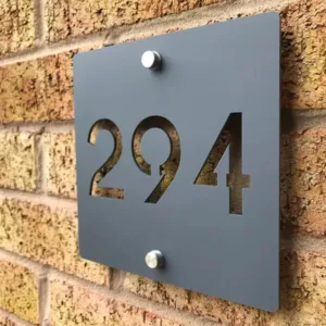 plaque numero de maison personnalisee vide