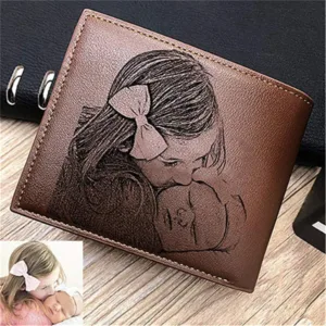 Portefeuille homme personnalise photo