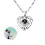 collier coeur avec photo dedans argent collier personnalise 2