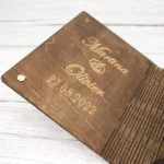Holzpersonalisierte Ringbox - Image