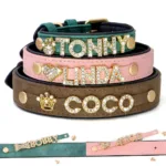 Hunde Halsband mit Strasssteinen - Image