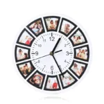 horloge personnalisable photo blanc horloge personnalisee 2