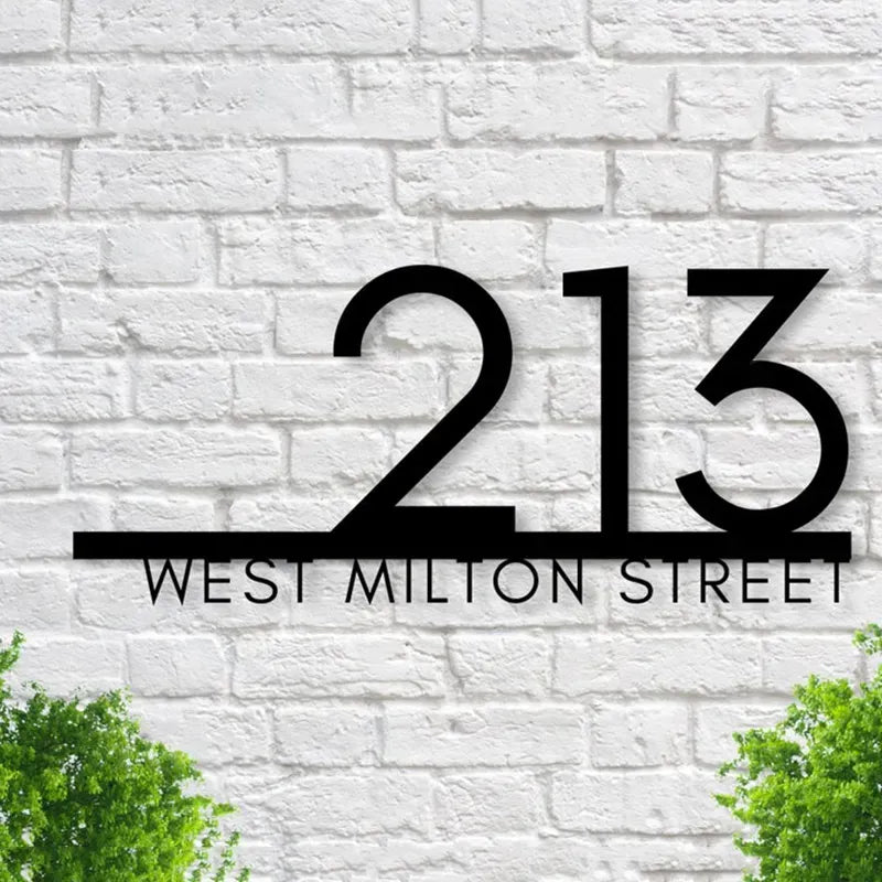 plaque adresse personnalisee