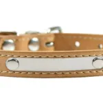 Katzenhalsband Leder mit Namen - Photo 1