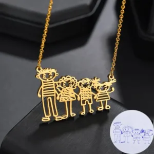 collier dessin d enfant exemple