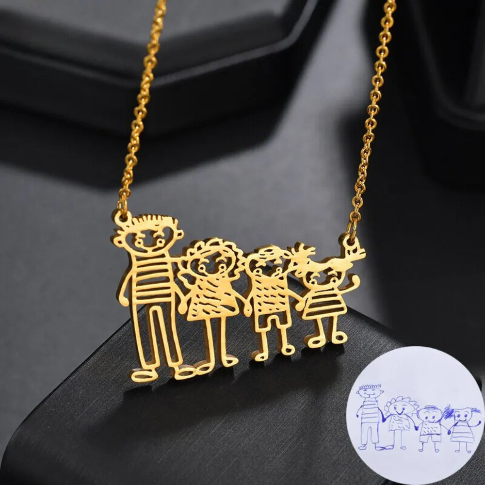 collier dessin d enfant exemple