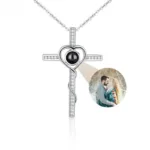 Kreuz Halskette mit Personalisierung - Image