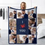 Plaid Personnalise I Love You