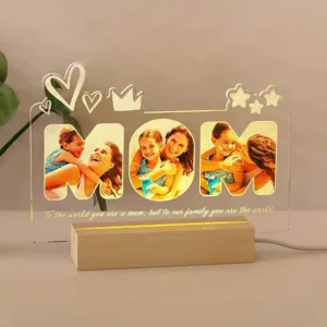 Lampe LED personnalisable maman