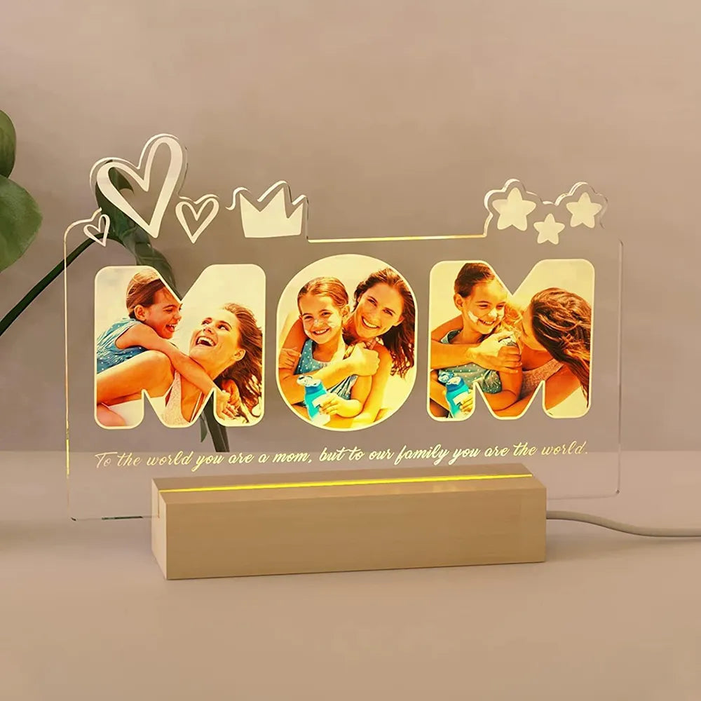 Lampe LED personnalisable maman