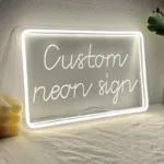 neon led personnalise rectangle 25cm neon personnalise