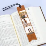 Leder Lesezeichen mit individueller Gravur - Image